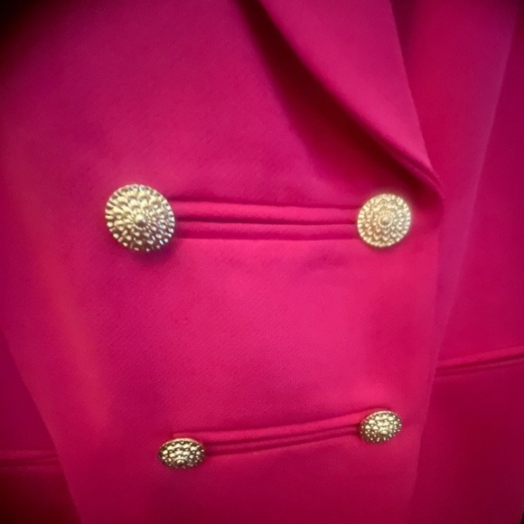 Jones Wear Contemporary Office Barbiecore Pink Size 14 Blazer & Skirt Set NWT - Picture 7 of 14